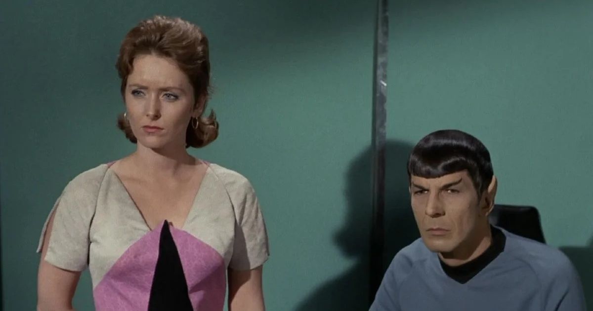 Sandra Smith in Star Trek as Captain Kirk