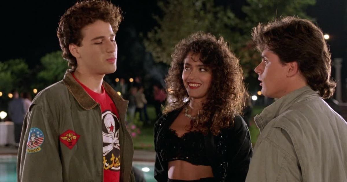 (From left-to-right) Evan Richards,Devin DeVasquez, and Billy Warlock in Society (1989)
