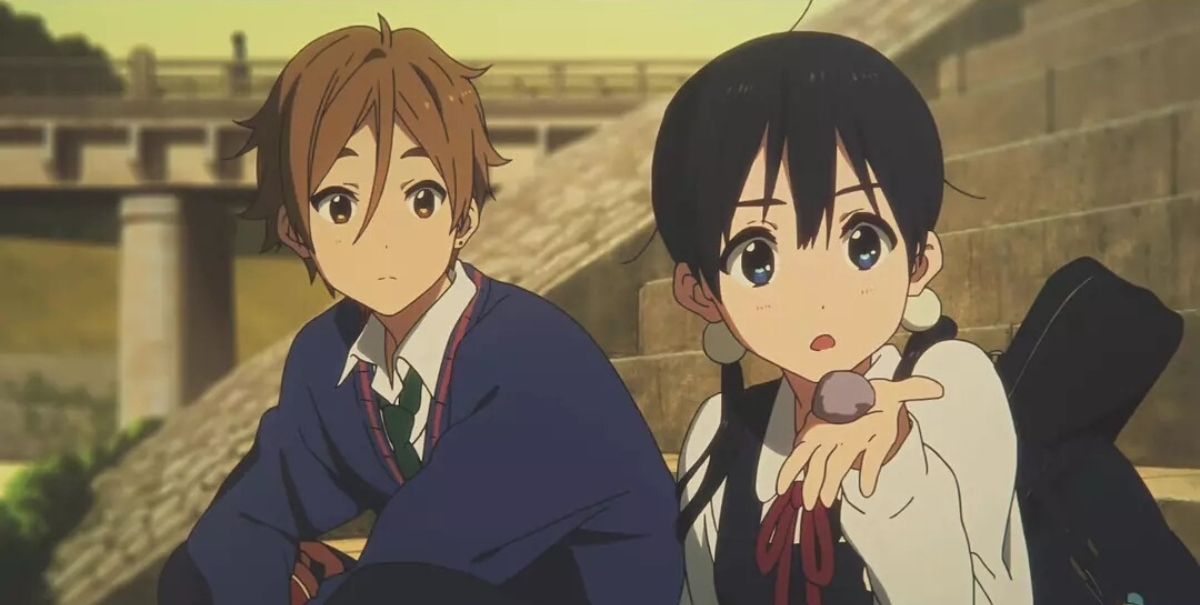 Tamako Kitashirakawa and Mochizō Ōj in Tamako Love Story (2014)