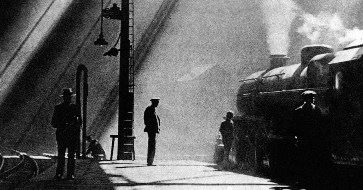 Uma cena de O Trem Fantasma (1927)