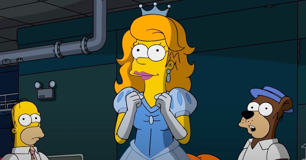 The Simpsons Disney Princess Homer