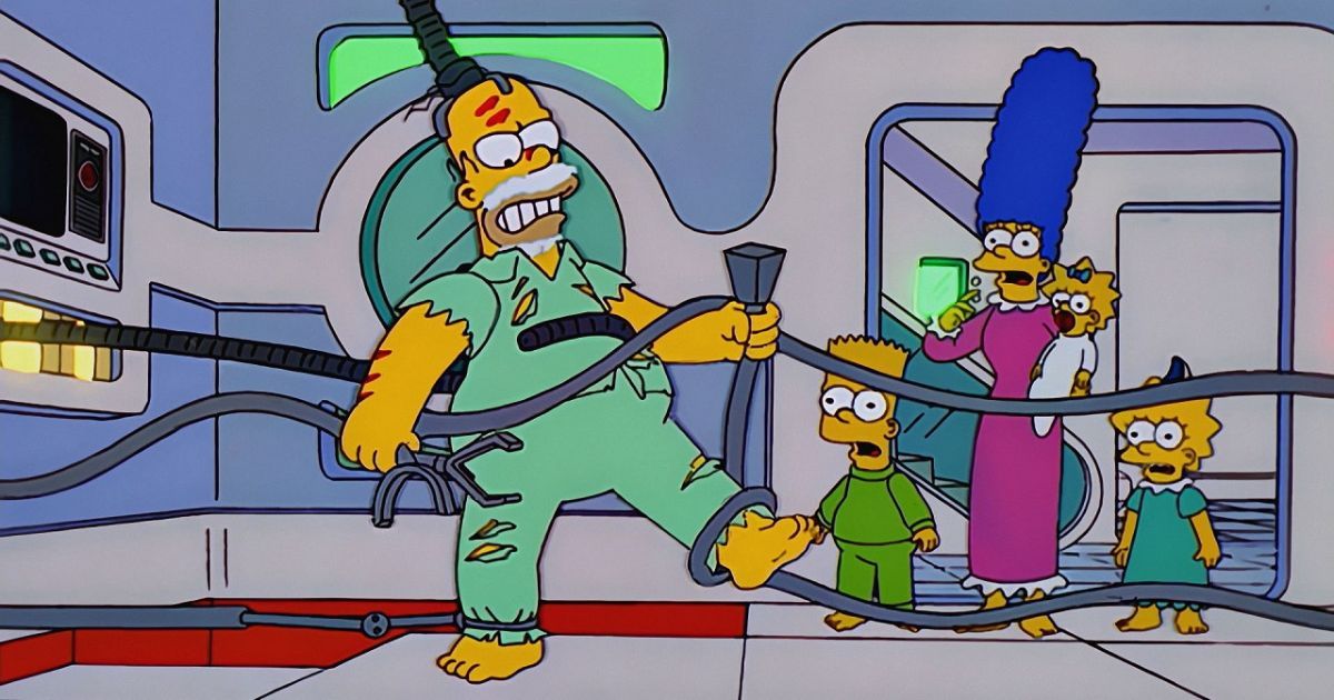 A still from The Simpsons Treehouse of Horror XII