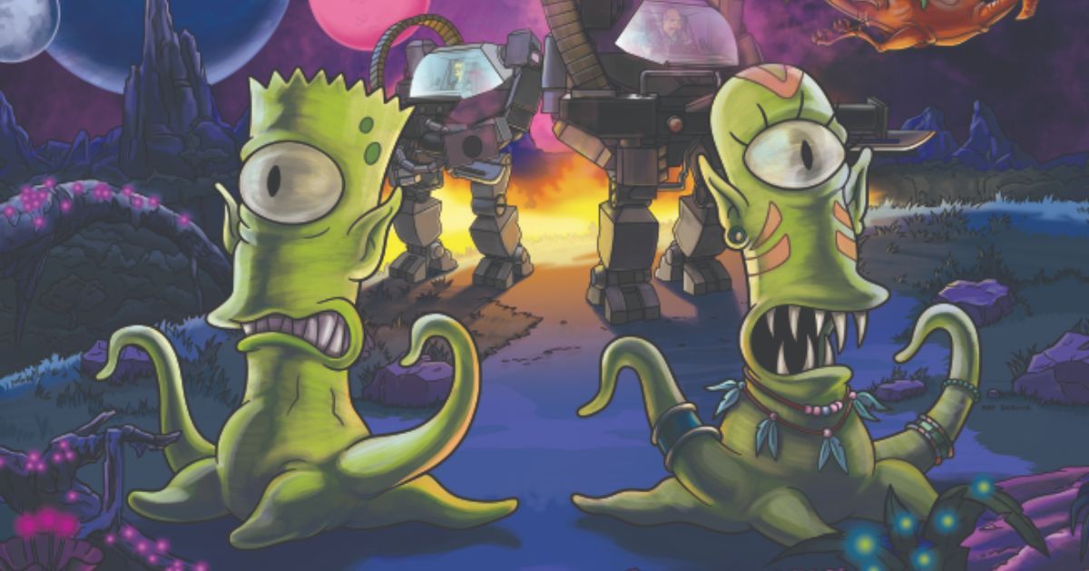 The aliens in The Simpsons Treehouse of Horror XXII