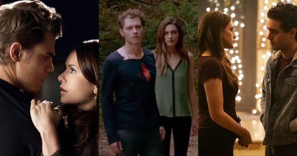 Vampire Diaries Stefan and Elena, The Originals Klaus and Hayley, Legacies Hope and Landon