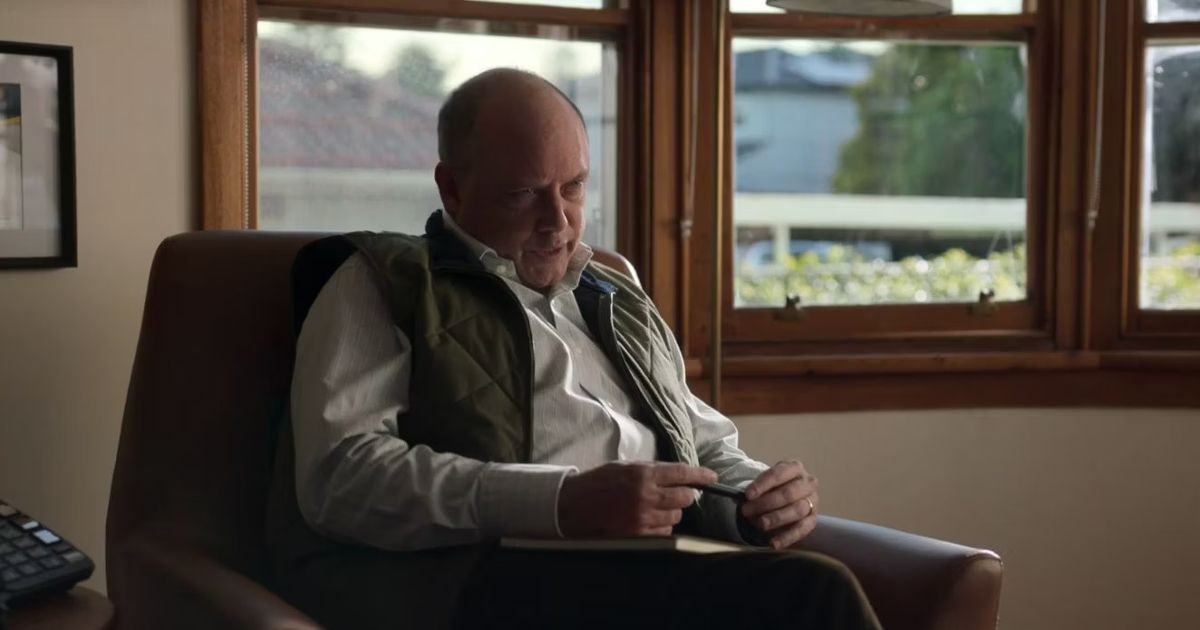 Trevor scowls in a recliner in Wolf Like Me