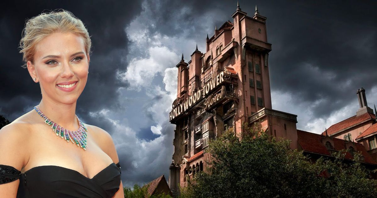 Scarlett Johansson Tower of Terror Disney