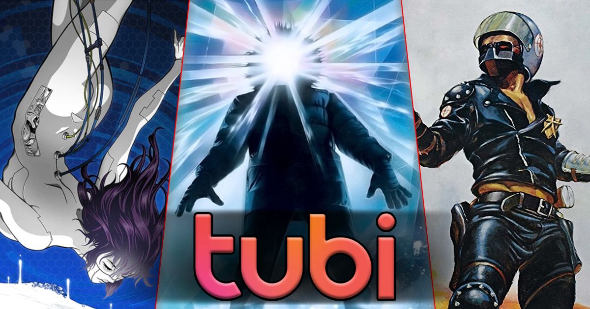 Split image of Ghost in the Shell, The Thing, and Mad Max on Tubi