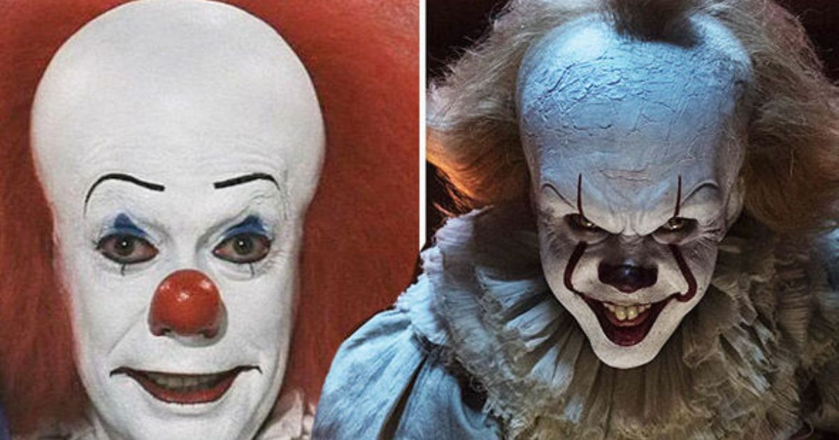 Tim Curry and Bill Skarsgard as their respective versions of the IT clown.