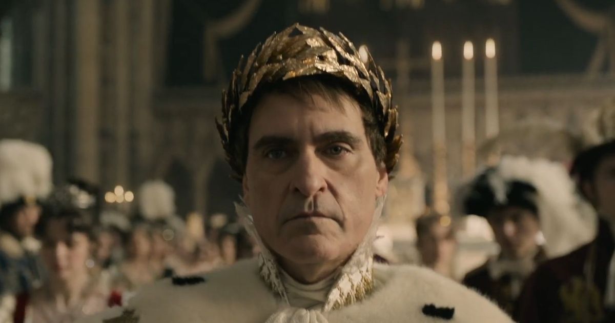 Joaquin Phoenix como Napoleão Bonaparte em Napoleão