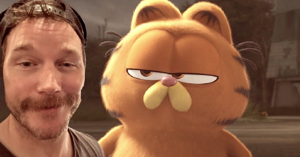 Chris Pratt Shares BTS Look at Recording Garfield's Voice