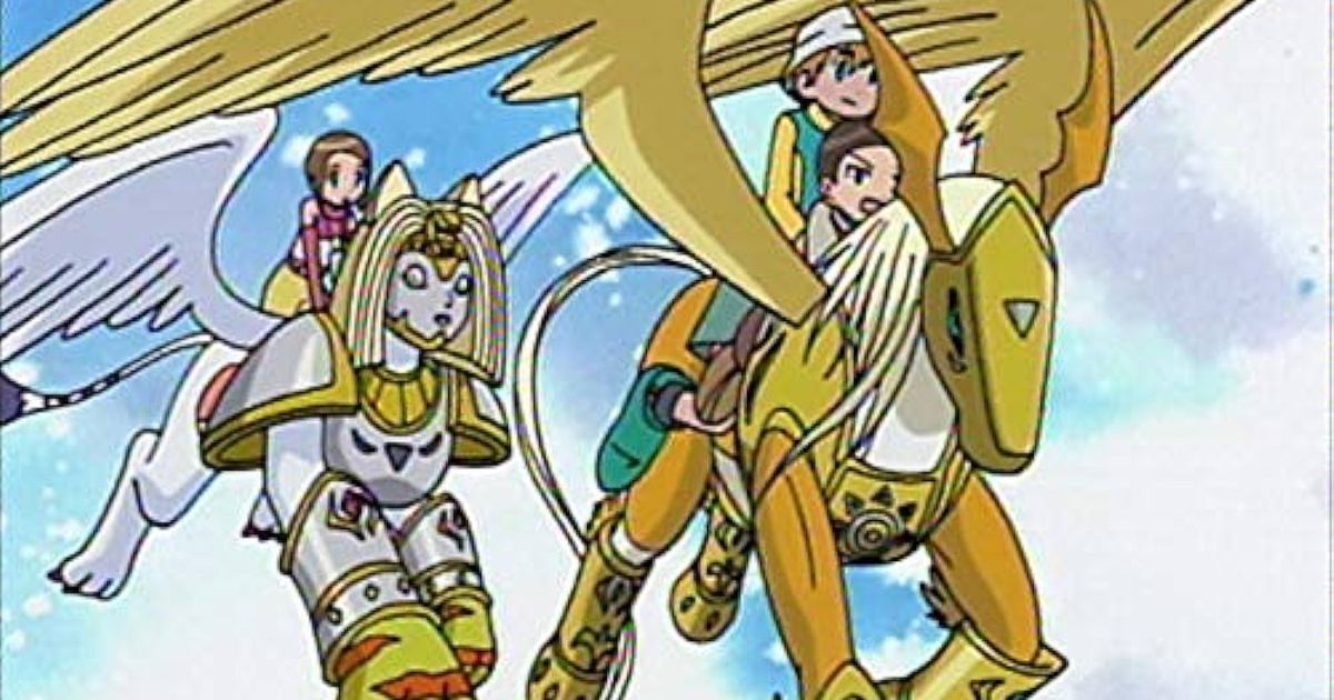Digimon Adventure 02 - Pegasusmon and Nefertimon