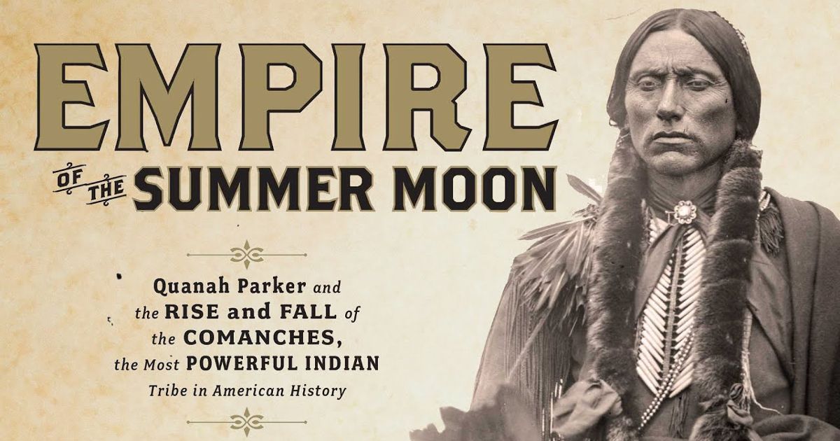 The cover of Empire of the\ Summer Moon is seen