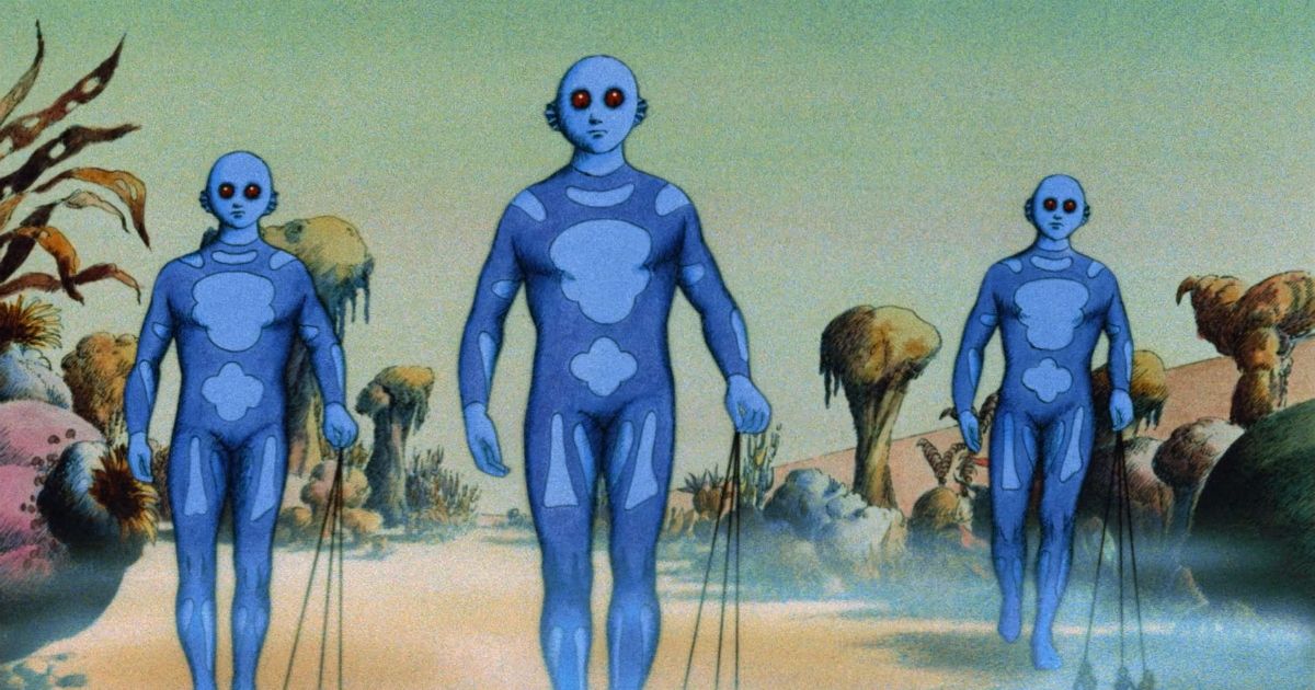 Alienígenas azuis em Planeta Fantástico 1973