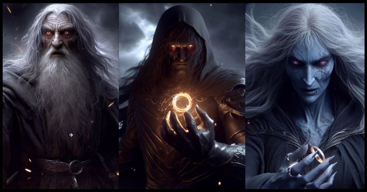 Lord of the Rings Characters Became Corrupted by the One Ring in a Twisted Fan Art