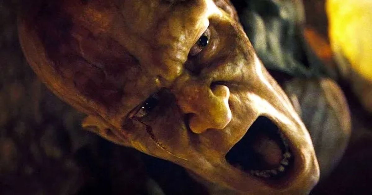 A zombie appears up close in I Am Legend