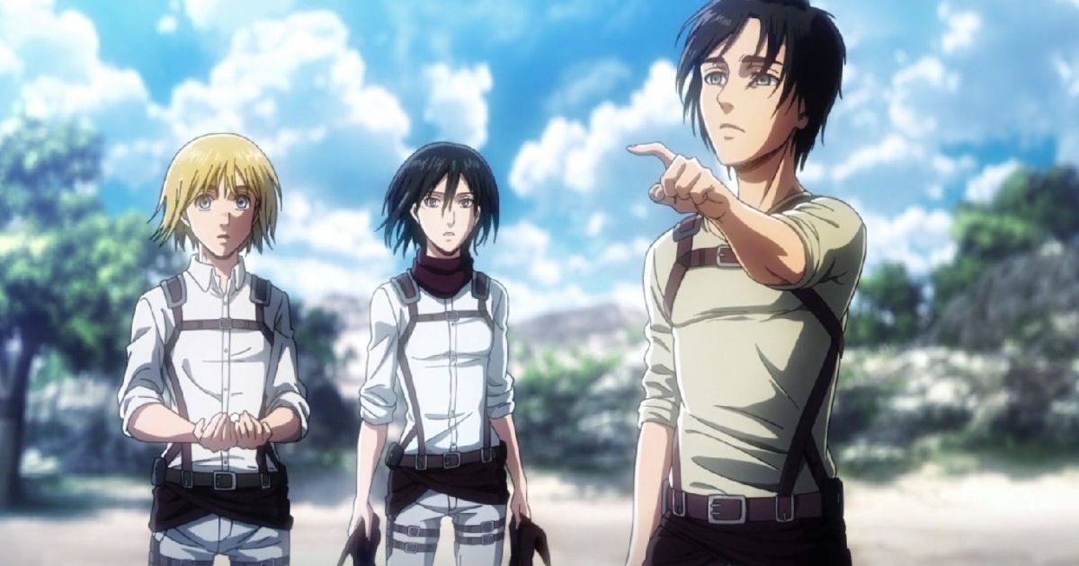 Eren asks a question in Attack on Titan