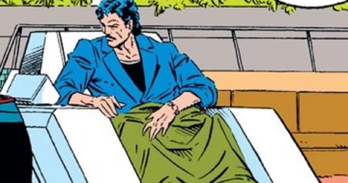 Tony Stark quando ficou paralisado nos quadrinhos