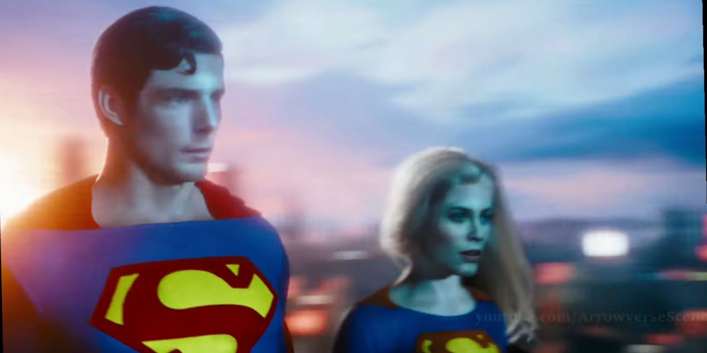 Christopher Reeve and Helen Slater cameos in the The Flash
