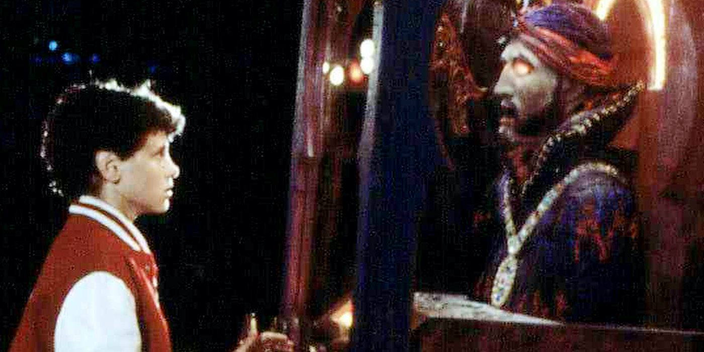 Big David Moscow as Young Josh Baskin making a wish to the Zoltar machine to be big