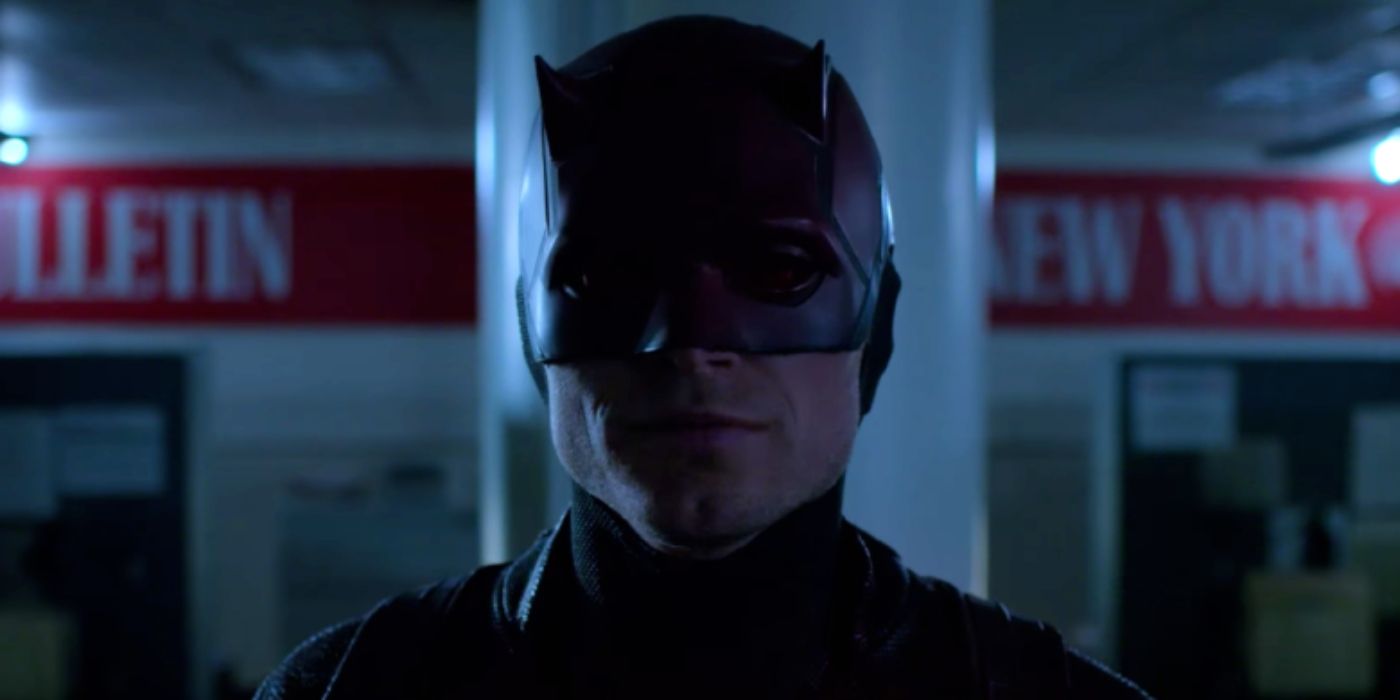 Wilson Bethel as Bullseye with a costume similar to Daredevil, with horns on his head in Daredevil