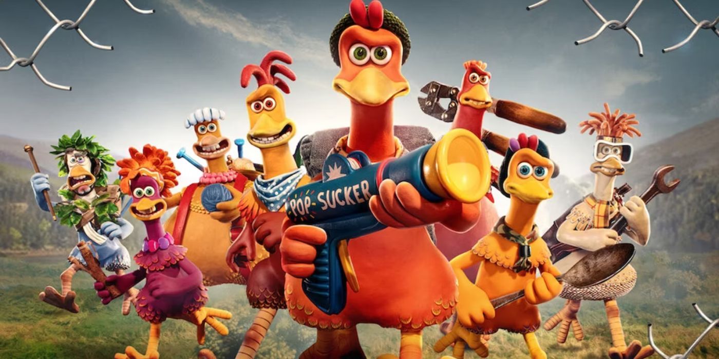 Chicken Run Dawn of the Nugget cast hold weapons
