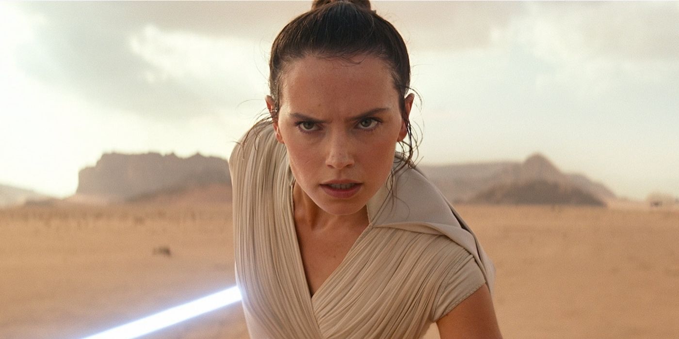 Daisy Ridley como Rey em A Ascensão Skywalker