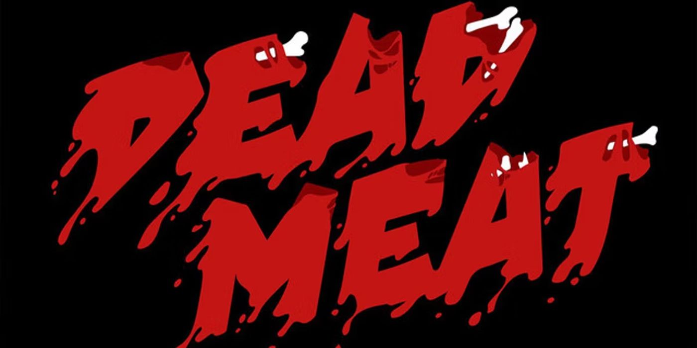 The Dead Meat podcast logo is shown