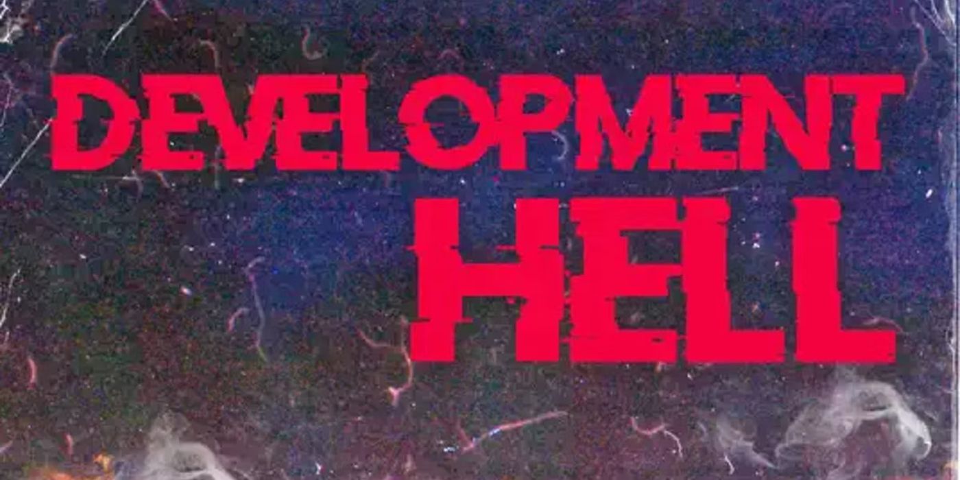The Development Hell podcast logo is seen