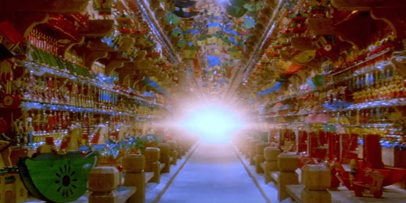The sleigh runway is a multiversal fractal in Santa Claus: The Movie