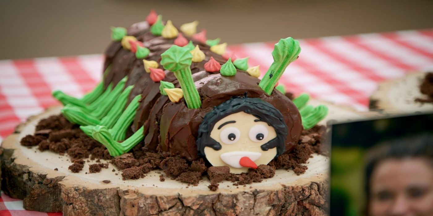 The Caterpillar cake challenge (series 14) on The Great British Baking Show