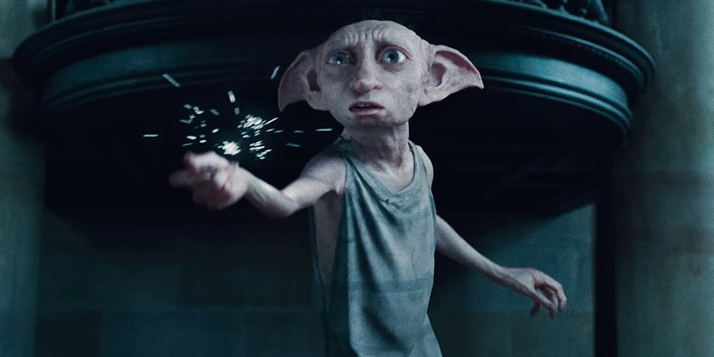 Harry Potter and the Deathly Hallows: Part 1 Dobby saves Harry, Ron, and Hermione from Malfoy Manor