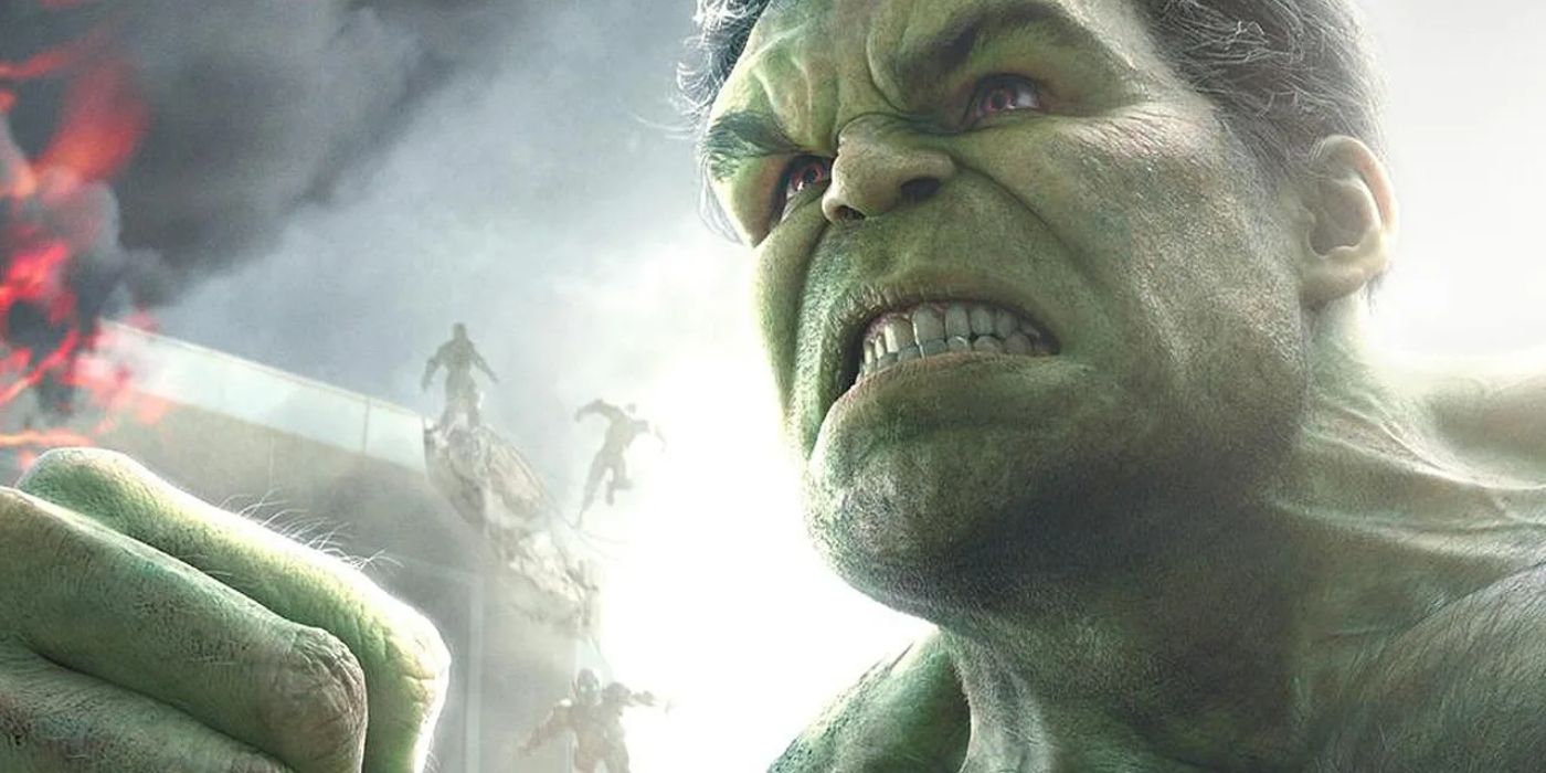 Promo art of Mark Ruffalo as the Hulk in Avengers: Age of Ultron