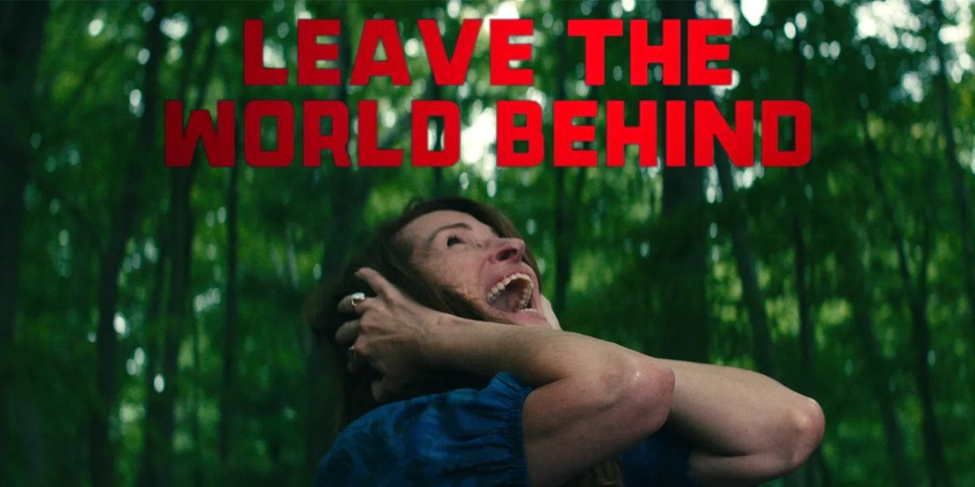 Julia Roberts screams in the woods in Leave the World Behind