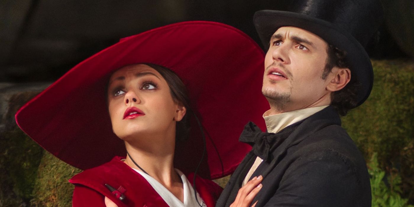 James Franco as Oz and Mila Kunis as Theodora in Oz the Great and Powerful