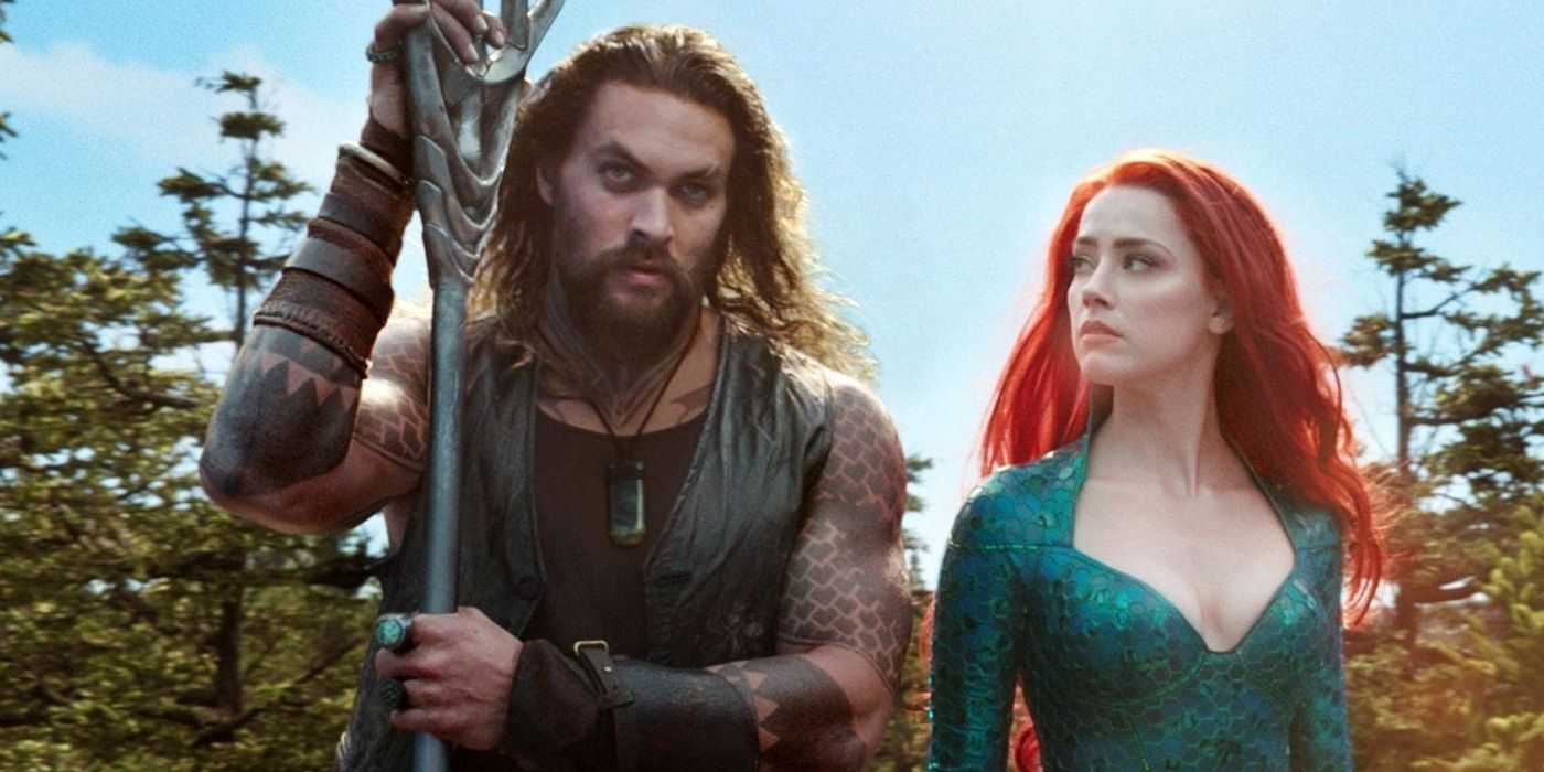 Jason Momoa as Arthur and Amber Heard as Mera in Aquaman (2018)