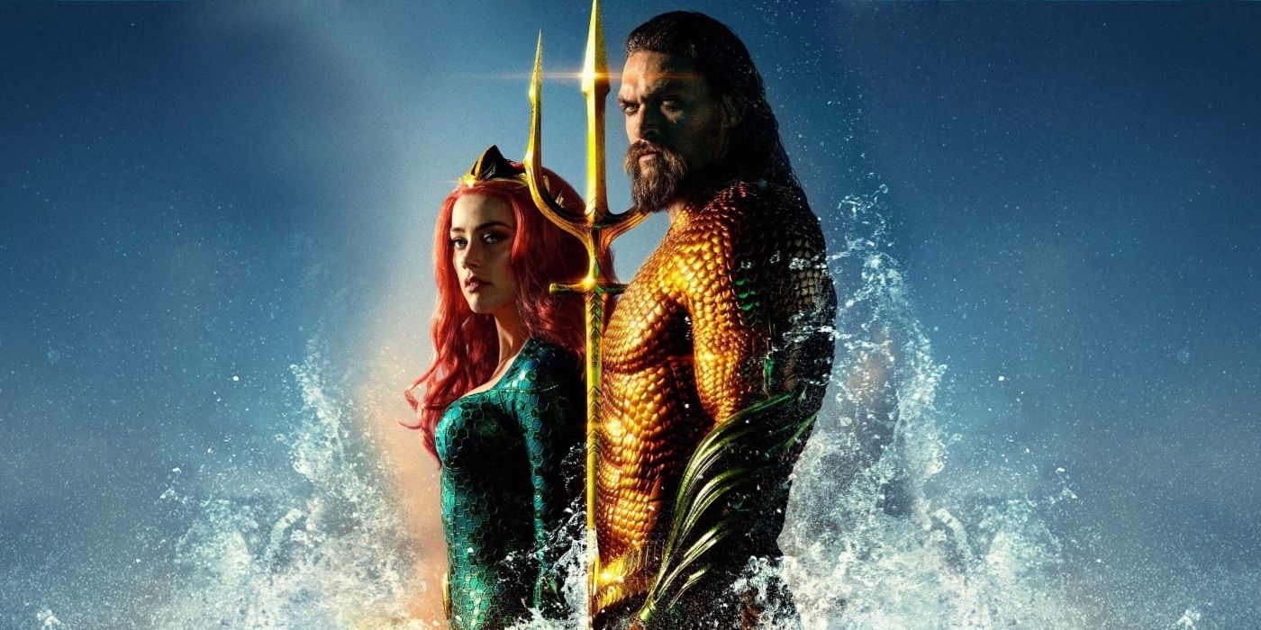 Jason Momoa as Arthur and Amber Heard as Mera in Aquaman (2018)