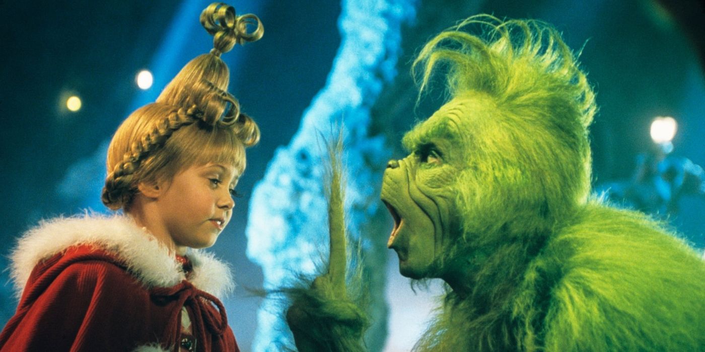 Jim Carrey and Taylor Momsen in How the Grinch Stole Christmas