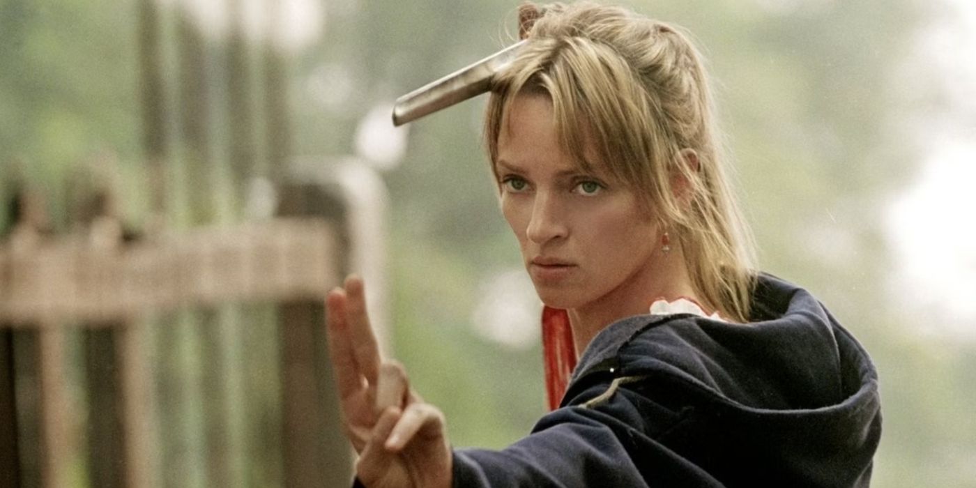 Kill Bill Uma Thurman as the Bride trains with Pai Mei