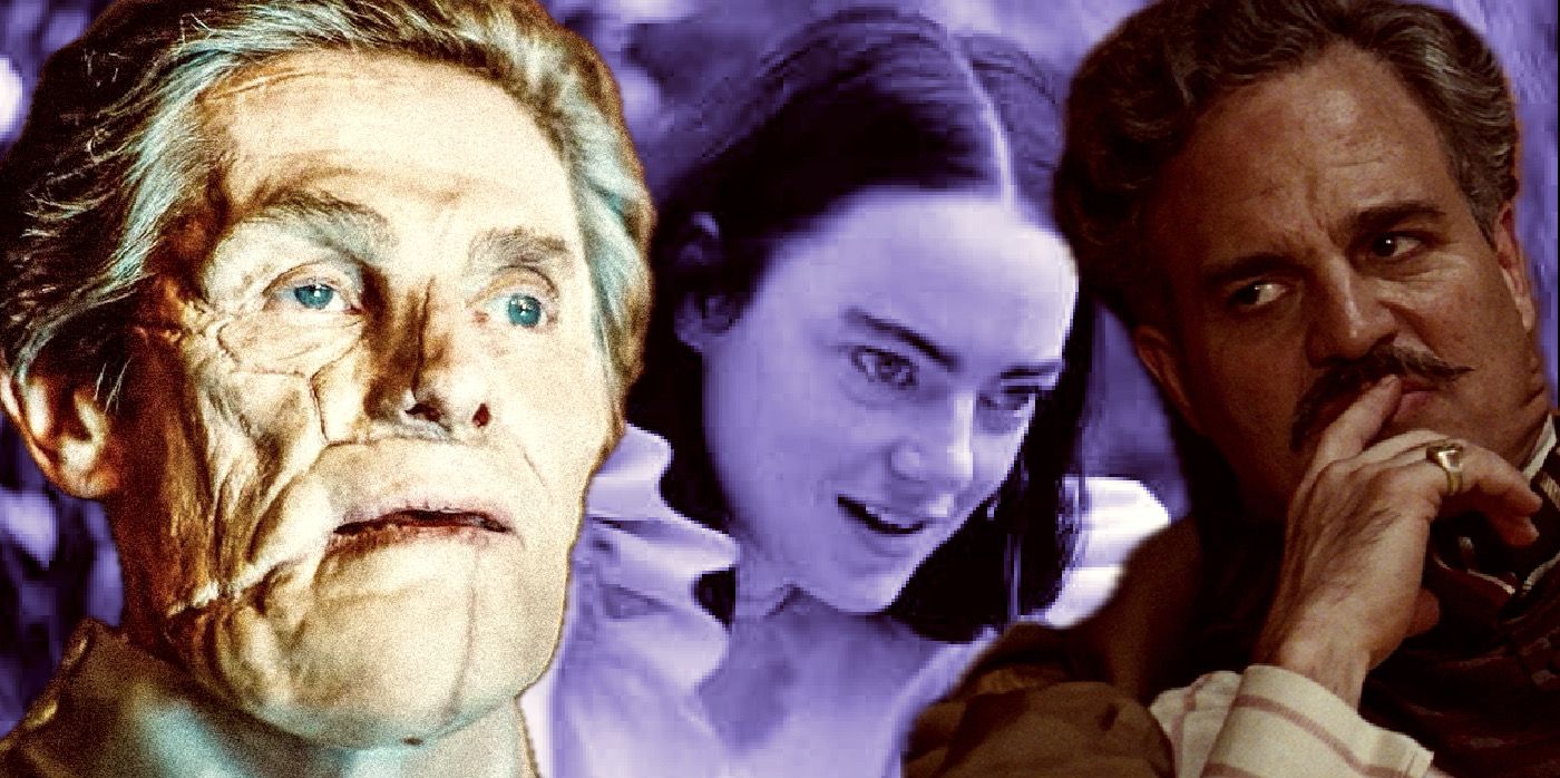 Willem Dafoe, Emma Stone, and Mark Ruffalo star in Poor Things