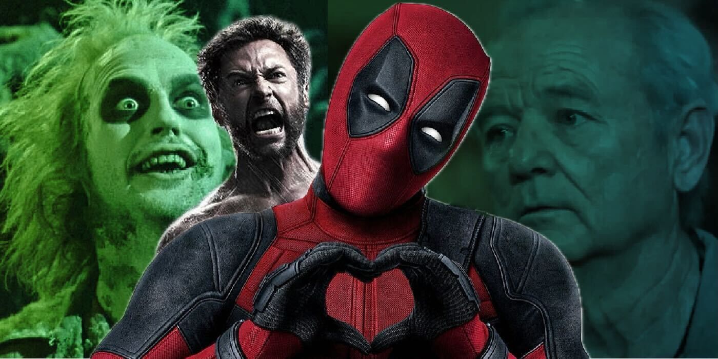 Michael Keaton as Beetlejuice, Hugh Jackman as Wolverine, Ryan Reynolds as Deadpool and Bill Murray as Ghostbusters' Peter Venkman