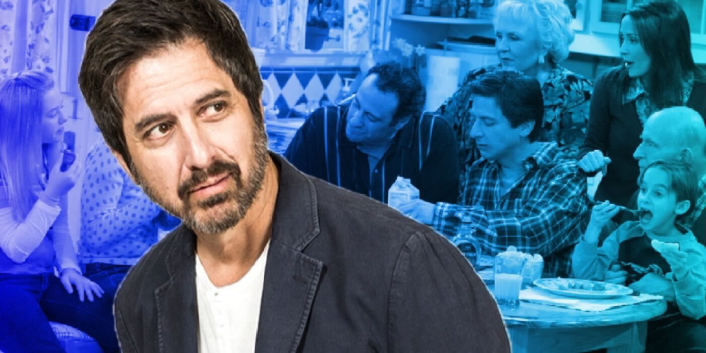 Ray Romano with a scene from Everybody Loves Raymond in the background