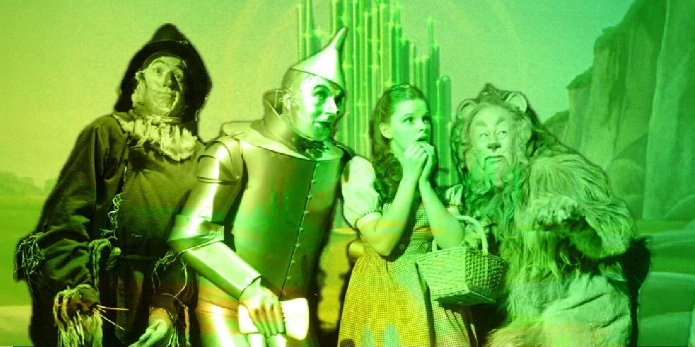 The Scarecrow, Tin Man, Dorothy and Lion from The Wizard of Oz