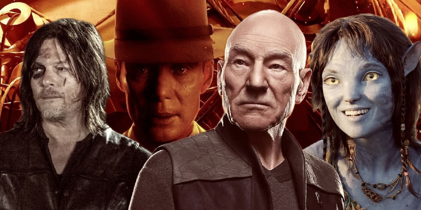 Daryl from The Walking Dead, Oppenheimer, Picard and Kiri from Avatar 2