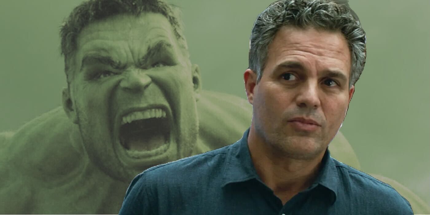 The Incredible Hulk is angry and Mark Ruffalo as Bruce Banner in the MCU