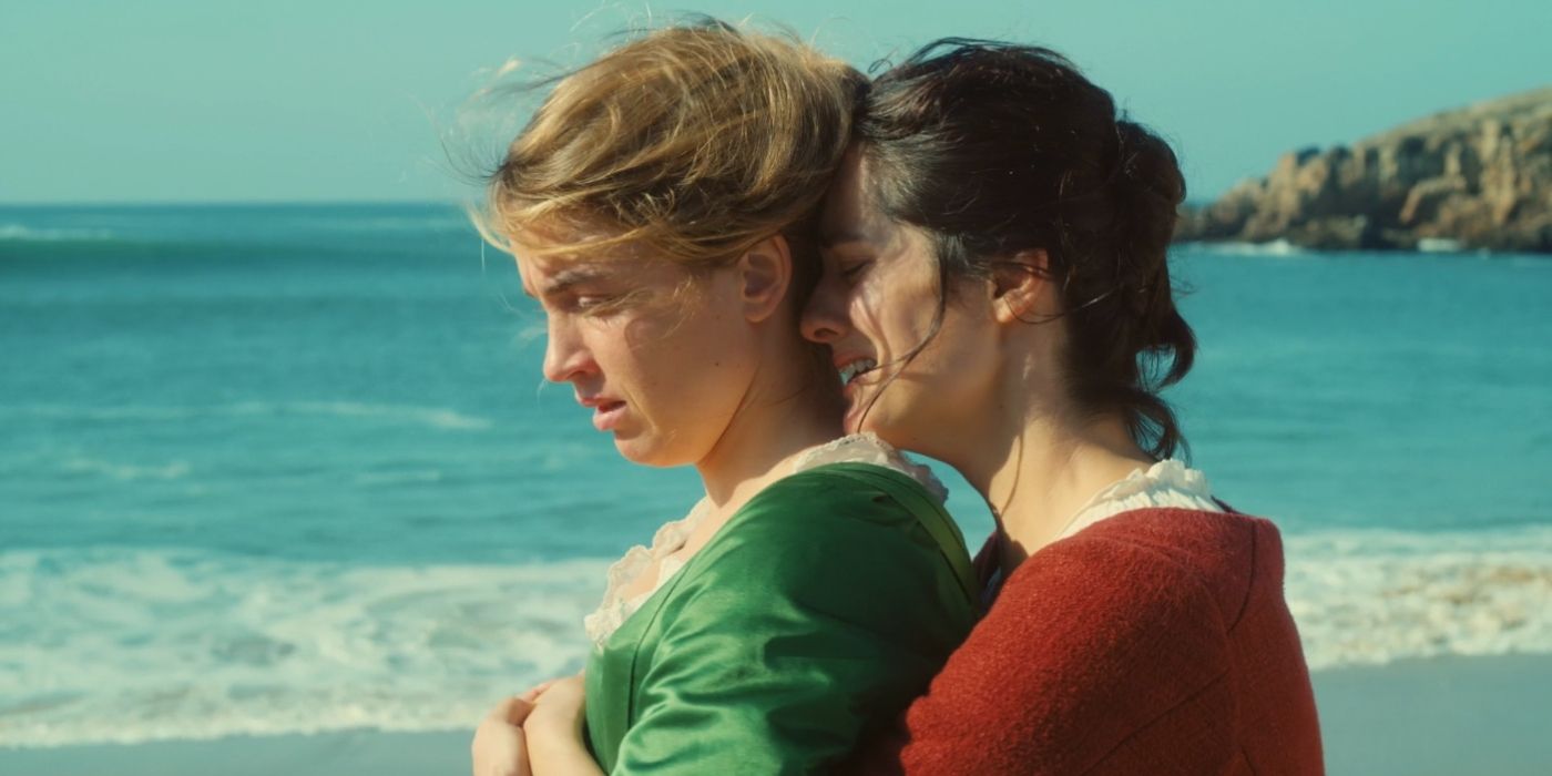 Noemie Merlant and Adele Haenel in Portrait of a Lady on Fire