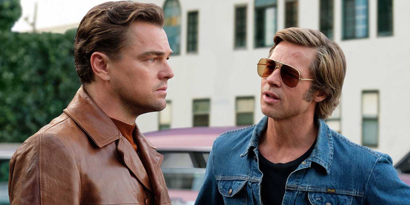 Leonardo DiCaprio as Rick Dalton and Bradd Pitt as Cliff Booth in Once Upon a time in Hollywood