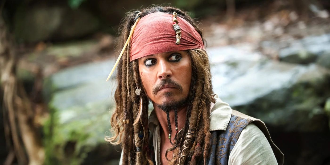 Piratas do Caribe Jack Sparrow ainda baleado