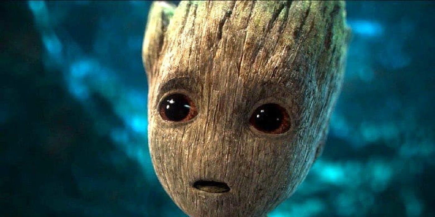Shocked Baby Groot in the series I Am Groot