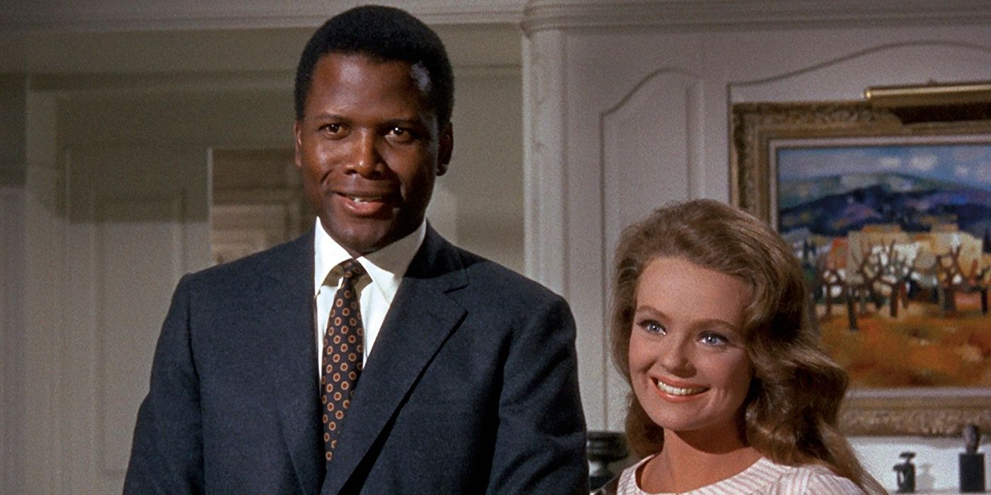 Sidney Poitier and Katharine Houghton in Guess Who's Coming to Dinner
