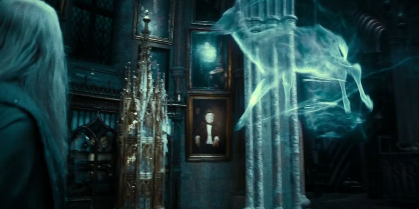 Snape casts his Doe Patronus in Deathly Hallows Part 2